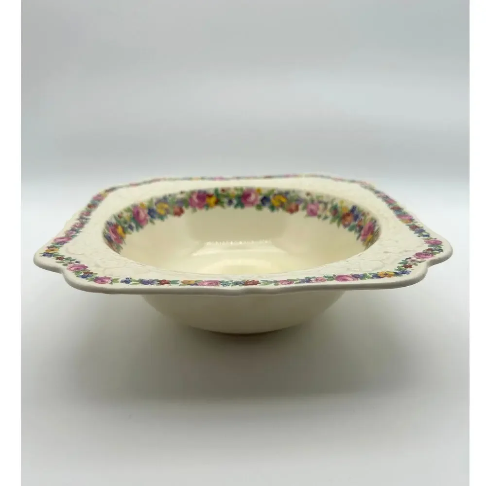 Crown Ducal Gainsborough Bowl Floral Embossed Pattern 8
